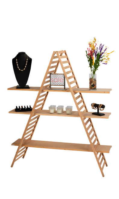 A-Frame Wood Display Unitzoom