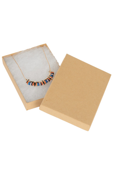 5 ¼ x 3 ¾ x 7/8 inch Cotton Filled Jewelry Boxes - Case of 100zoom