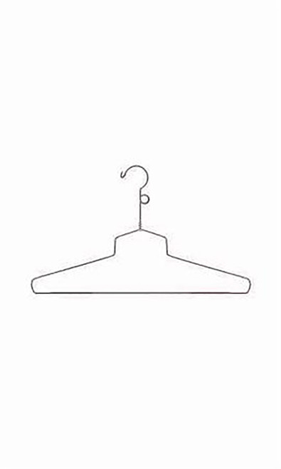18 inch Chrome Metal Shirt Hangerszoom