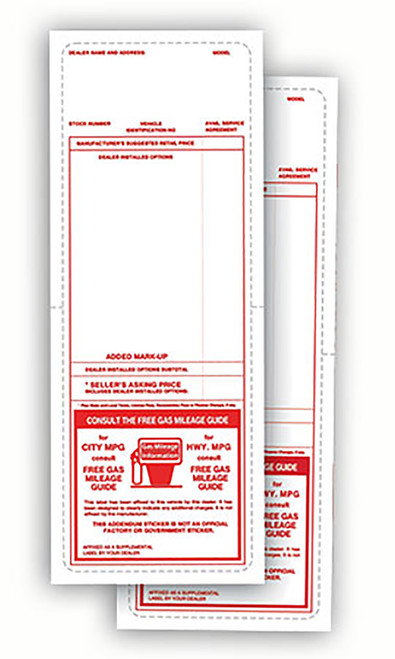 Red Addendum Stickerzoom