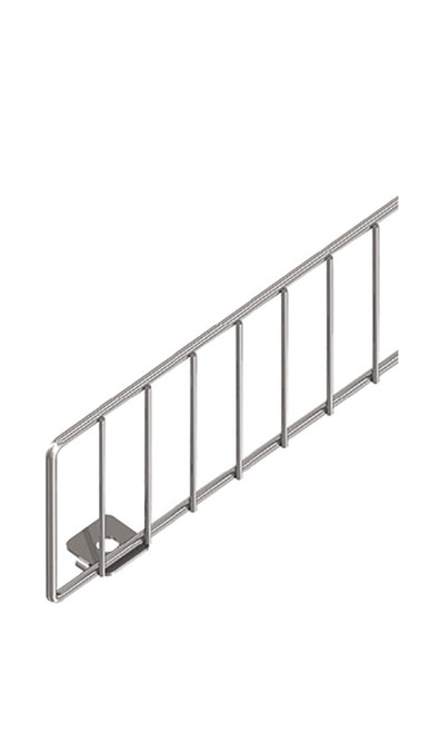 3 x 13 inch Chrome Wire Fence for Pegboardzoom