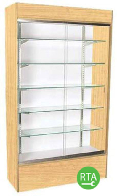48 inch Maple Wall Unit Display Case Ready to Assemblezoom